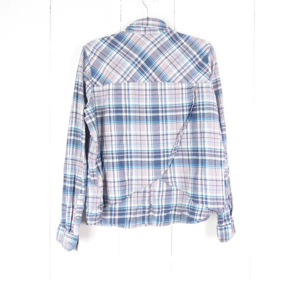 Mountain Hardwear Shirt Womens SZ L Flannel Button Up Long Sleeve Lightweight - Picture 9 of 12